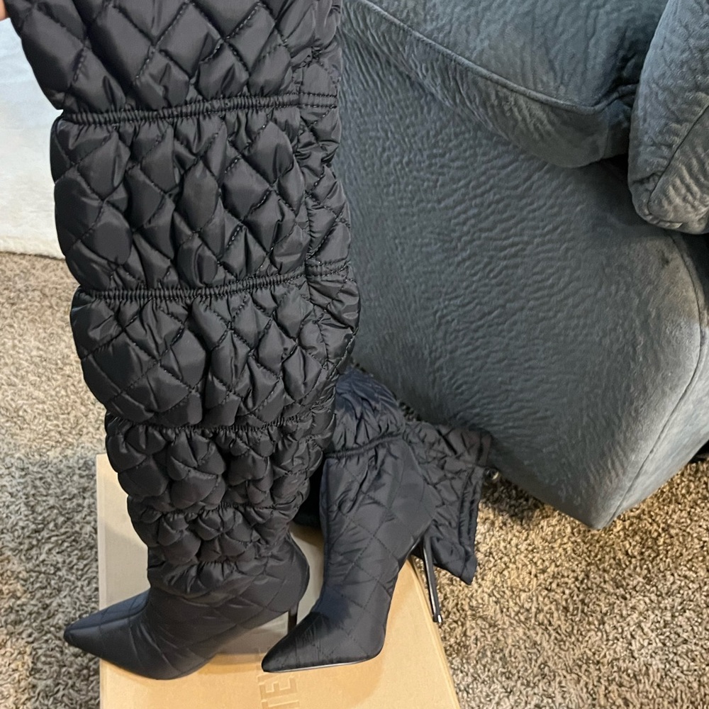 Black Steven Madden Thigh High Boots Brand New